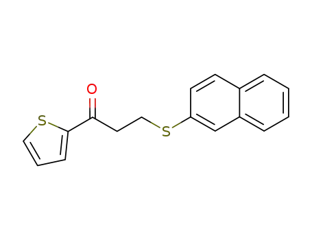 3-(naphthalen-2-ylthio)-1-(thiophen-2-yl)-1-propanone