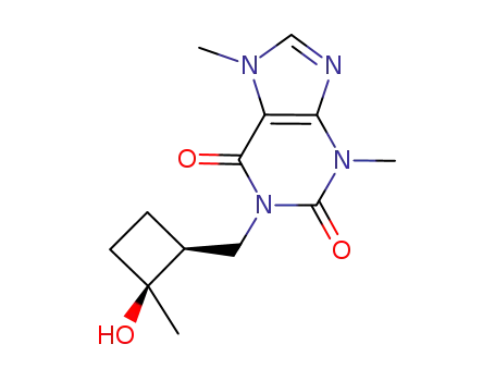 (RS,RS)-1-{[2-hydroxy-2-methylcyclobutyl]methyl}-3,7-dimethyl-3,7-dihydro-1H-purine-2,6-dione
