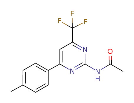 4-trifluoromethyl-6-(4-methylphenyl)-2-acetylaminopyrimidine