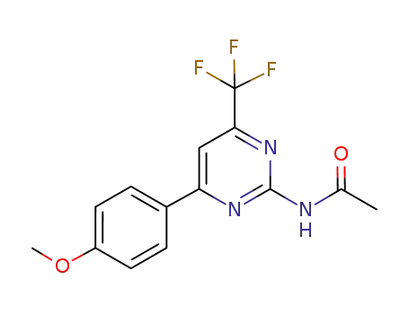 4-trifluoromethyl-6-(4-methoxyphenyl)-2-acetylaminopyrimidine