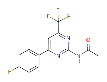 4-trifluoromethyl-6-(4-fluorophenyl)-2-acetylaminopyrimidine