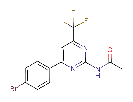 4-trifluoromethyl-6-(4-bromophenyl)-2-acetylaminopyrimidine