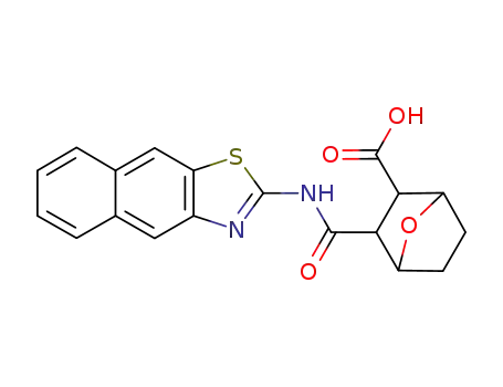 3-naphtho[2,3-d]thiazol-2-ylcarbamoyl-7-oxa-bicyclo[2.2.1]heptane-2-carboxylic acid