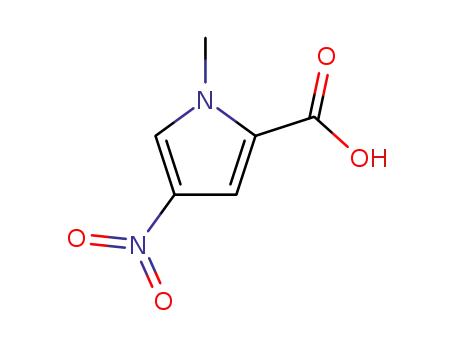 Molecular Structure of 13138-78-8 (1-METHYL-4-NITRO-1H-PYRROLE-2-CARBOXYLIC ACID)