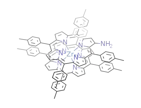 Zr(5,10,15,20-tetra-p-tolylporphyrinate)(2-amino-5,10,15,20-tetra-p-tolylporphyrinate)