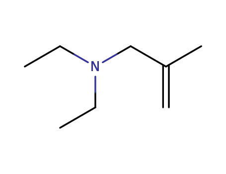 Molecular Structure of 19737-36-1 (2-Propen-1-amine, N,N-diethyl-2-methyl-)