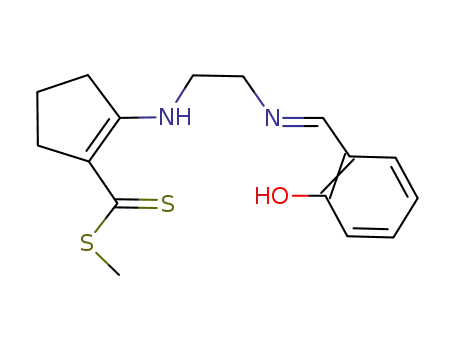 methyl-2-(N-[2-(2'-hydroxyphenyl)methylidynenitrilo]ethyl)amino-1-cyclopentenedithiocarboxylate