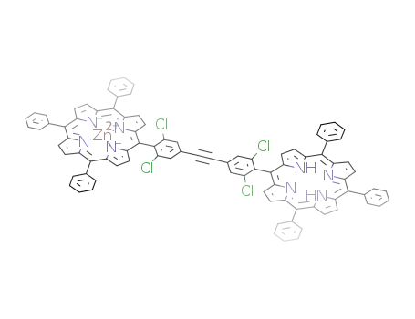 4-[zinc(II) 10,15,20-triphenyl-5-porphinyl]-4'-[10,15,20-triphenyl-5-porphinyl]-3,5,3',5'-tetrachlorodiphenylethyne