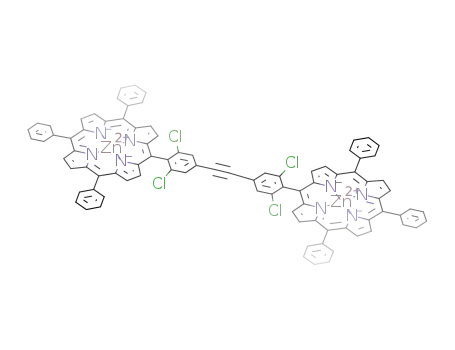 4,4'-bis[zinc(II) 10,15,20-triphenyl-5-porphinyl]-3,5,3',5'-tetrachlorodiphenylethyne