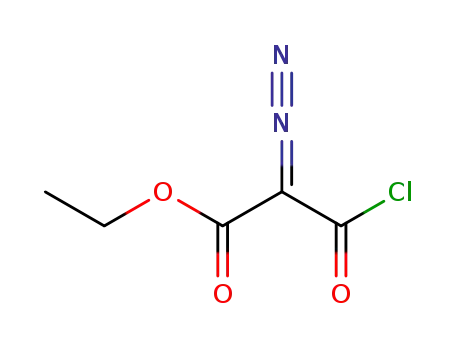 Molecular Structure of 57072-87-4 (Propanoic acid, 3-chloro-2-diazo-3-oxo-, ethyl ester)