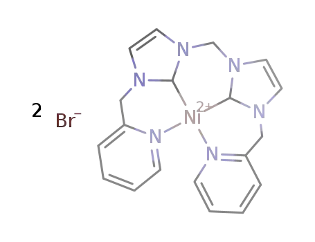 (1,1'-di(2-picolyl)-3,3'-methylenediimidazolin-2,2'-diylidene)nickel(II) dibromide
