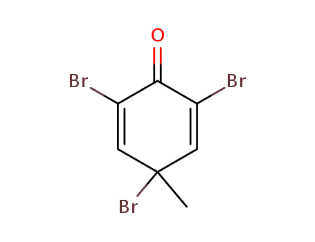 Molecular Structure of 39953-10-1 (2,5-Cyclohexadien-1-one, 2,4,6-tribromo-4-methyl-)