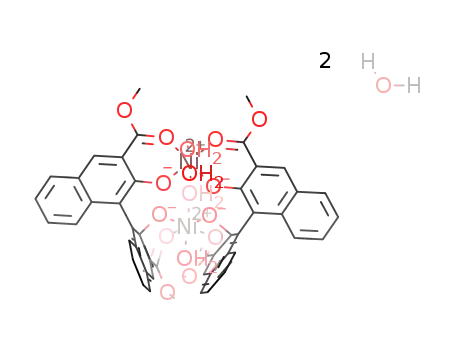 [Ni2(H2O)4(2,2'-dihydroxy-3,3'-di(carboxymethyl)-1,1'-binaphthyl(-2H))2]*2H2O