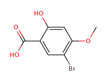 Molecular Structure of 98437-41-3 (5-BROMO-2-HYDROXY-4-METHOXYBENZOIC ACID)