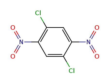 Molecular Structure of 17488-25-4 (1,4-Dichloro-2,5-dinitrobenzene)