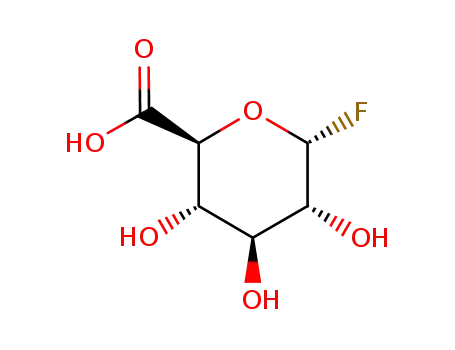 Molecular Structure of 777038-38-7 (1-Deoxy-1-fluoro-alpha-D-glucopyranuronic acid)