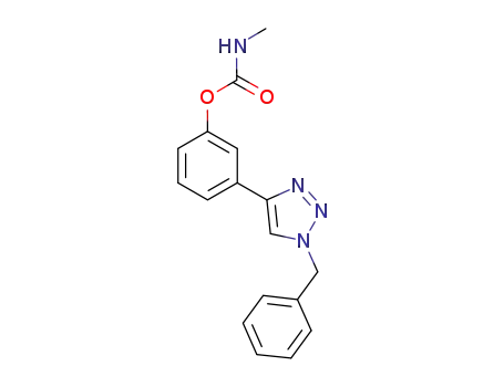 N-methyl-3-(1-benzyl-1H-1,2,3-triazol-4-yl)phenyl carbamate