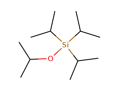 Molecular Structure of 56568-91-3 (Silane, (1-methylethoxy)tris(1-methylethyl)-)