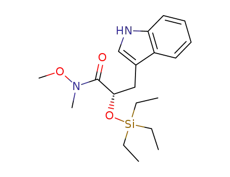 (S)-3-(1H-indol-3-yl)-N-methoxy-N-methyl-2-(triethylsilyloxy)-propanamide
