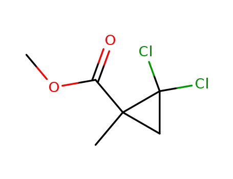 Molecular Structure of 1447-13-8 (METHYL 2,2-DICHLORO-1-METHYLCYCLOPROPANECARBOXYLATE)