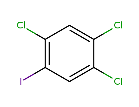 Molecular Structure of 7145-82-6 (1-IODO-2,4,5-TRICHLOROBENZENE)