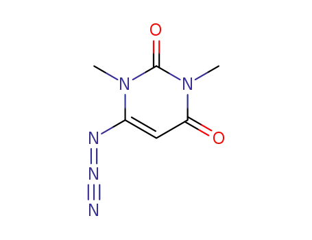 Molecular Structure of 61541-41-1 (2,4(1H,3H)-Pyrimidinedione, 6-azido-1,3-dimethyl-)