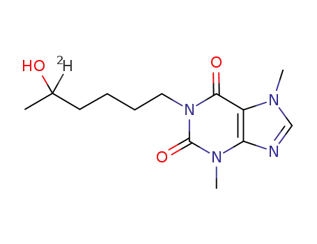 1-(5-hydroxyhexyl-5-d)-3,7-dimethyl-3,7-dihydro-1H-purine-2,6-dione