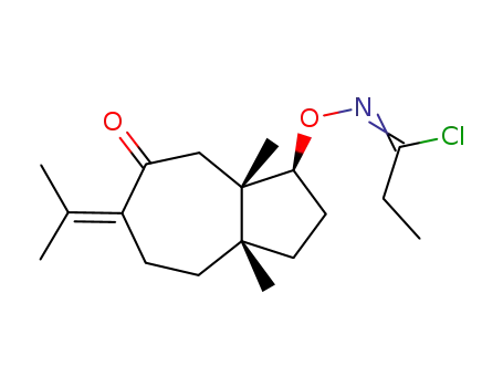 10-(1-chloropropylideneaminooxy)-1,7-dimethyl-4-isopropylidenebicyclo[5.3.0]decan-3-one