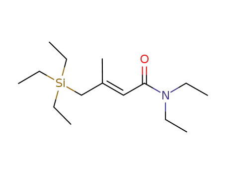 (E)-N,N-diethyl-3-methyl-4-triethylsilyl-but-2-enamide