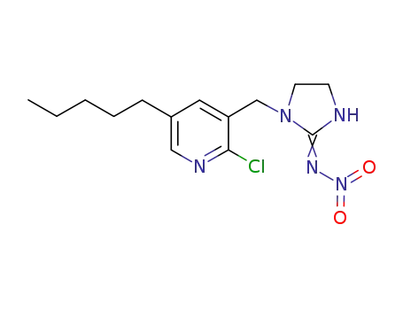 2-{1-[(2-chloro-5-pentyl-3-pyridyl)methyl]-tetrahydro-1H-2-imidazolyliden}-1-oxo-1-hydraziniumolate
