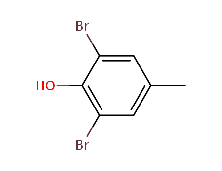 Molecular Structure of 2432-14-6 (2,6-Dibromo-4-methylphenol)