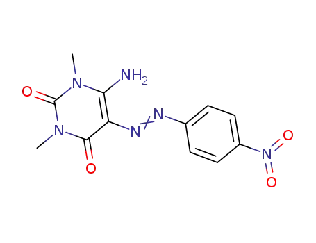 6-amino-1,3-dimethyl-5-(4-nitrophenylazo)-1H-pyrimidine-2,4-dione