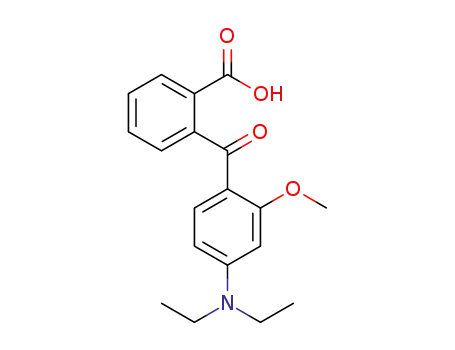 Molecular Structure of 59404-96-5 (o-(4-Diethylamino-2-methoxybenzoyl)benzoic acid)