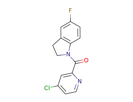 (4-chloropyridin-2-yl)-(5-fluoro-2,3-dihydroindol-1-yl)-methanone
