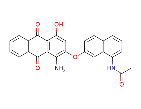 N-[7-(1-Amino-4-hydroxy-9,10-dioxo-9,10-dihydro-anthracen-2-yloxy)-naphthalen-1-yl]-acetamide