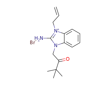 1-allyl-2-amino-3-(3,3-dimethyl-2-oxobutyl)benzimidazolium bromide