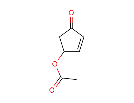 Molecular Structure of 768-48-9 (4-Acetoxy-2-cyclopenten-1-one)
