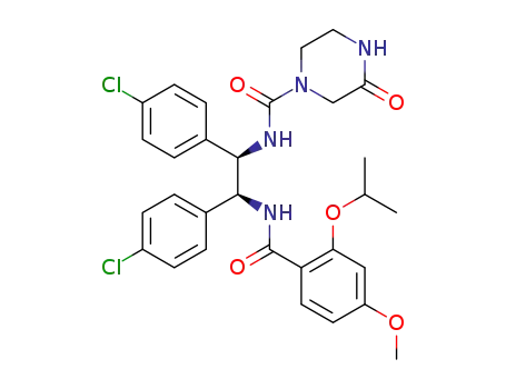 N-((1R,2S)-1,2-bis(4-chlorophenyl)-2-(2-isopropoxy-4-methoxybenzamido)ethyl)-3-oxopiperazine-1-carboxamide