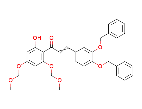 3-(3,4-bis(benzyloxy)phenyl)-1-(2-hydroxy-4,6-bis(methoxymethoxy)phenyl)propenone