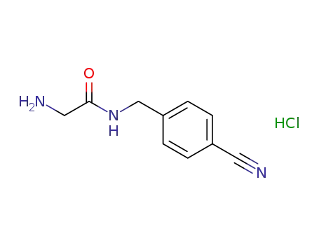 2-(4-cyanobenzylamino)-2-oxoethanaminium chloride