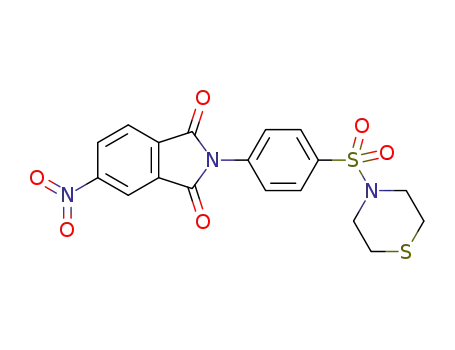 5-nitro-2-(4-(thiomorpholinosulfonyl)phenyl)isoindoline-1,3-dione