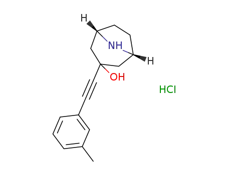 3-(m-tolylethynyl)-8-azabicyclo[3.2.1]octan-3-ol hydrochloride