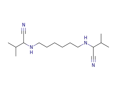 N.N'-Hexamethylen-bis-<α-amino-isovaleriansaeure-nitril>