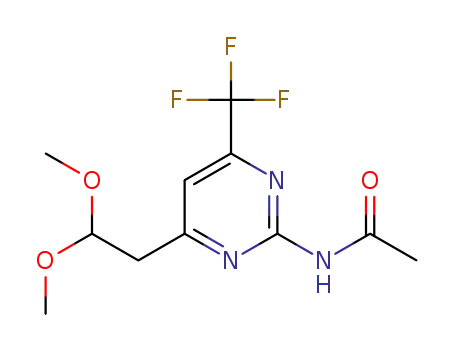 4-trifluoromethyl-6-(2,2-dimethoxyethyl)-2-acetylaminopyrimidine