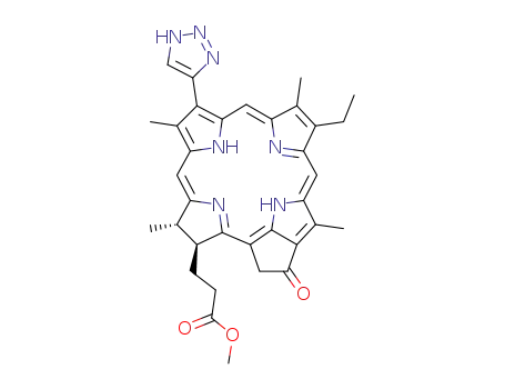 3-devinyl-3-(1,2,3-triazol-4-yl)pyropheophorbide a methyl ester