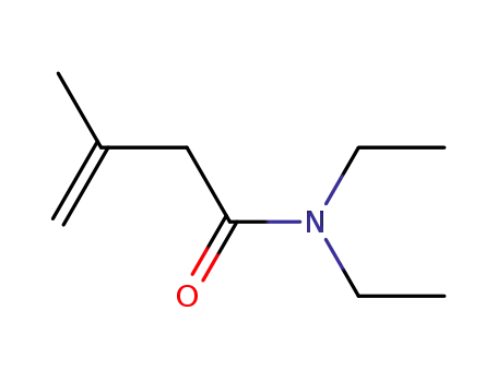 Molecular Structure of 62721-80-6 (3-Butenamide, N,N-diethyl-3-methyl-)