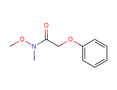 Molecular Structure of 91012-53-2 ((N-METHOXY-N-METHYLCARBAMOYLMETHYL)PHENOXYMETHANE)