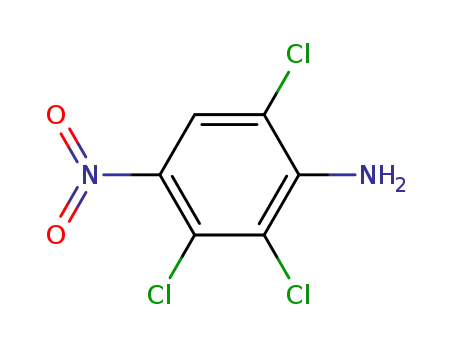 Molecular Structure of 62406-69-3 (Benzenamine, 2,3,6-trichloro-4-nitro-)