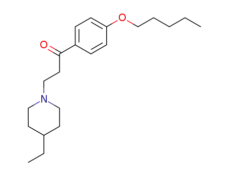 3-(4-ethyl-piperidino)-1-(4-pentyloxy-phenyl)-propan-1-one