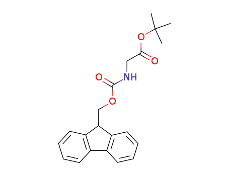 Molecular Structure of 35661-42-8 (Glycine, N-[(9H-fluoren-9-ylmethoxy)carbonyl]-, 1,1-dimethylethyl ester)